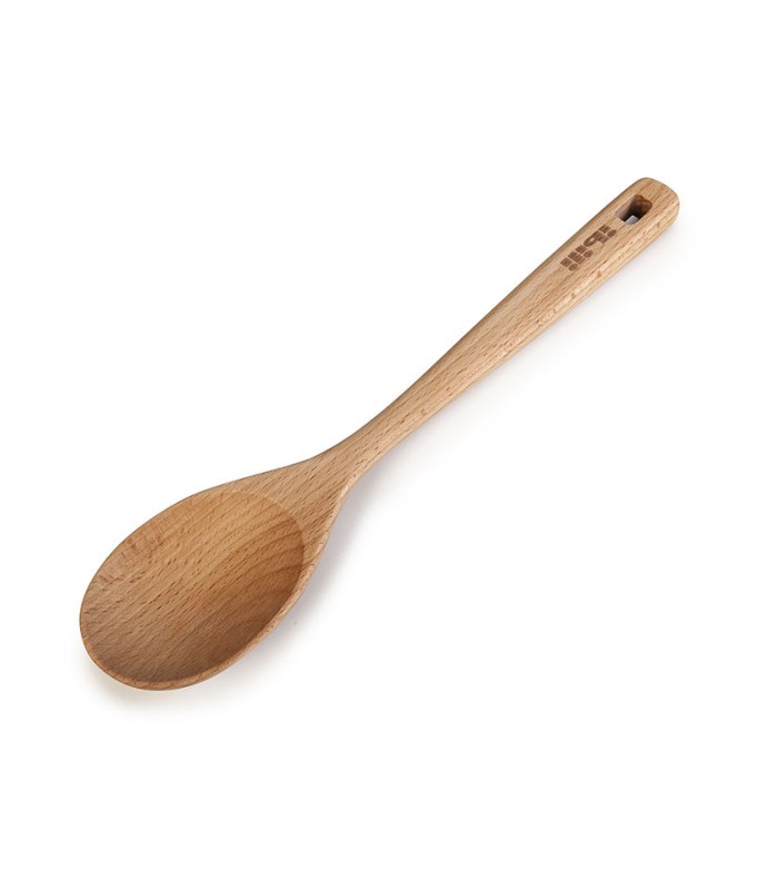 CUCHARA REDONDA 25CM MADERA REC.ACEITE