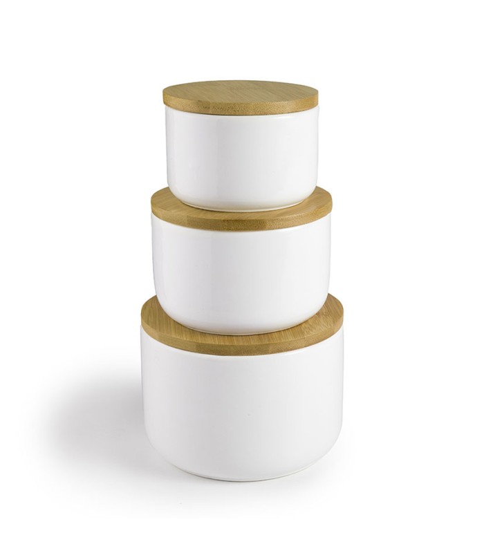TARRO 1L CERAMICA TAPA BAMBOO