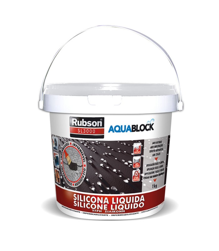 SILICONA LÍQUIDA AQUABLOCK  1 KG.BLANCA