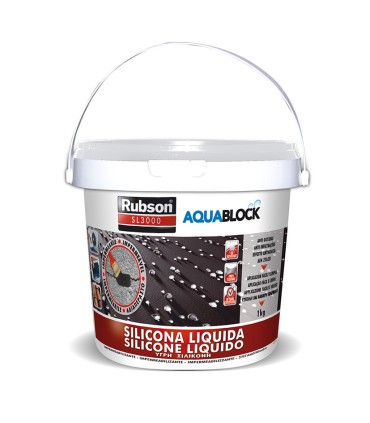 SILICONA LÍQUIDA AQUABLOCK  1 KG.BLANCA