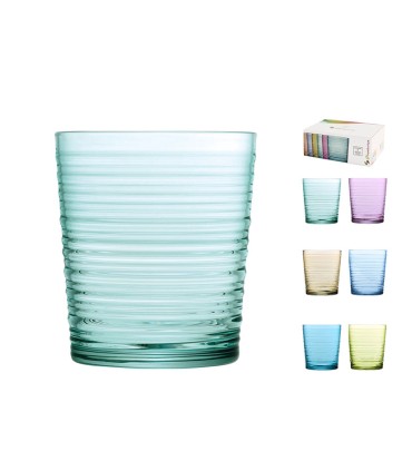 VASOS COLOR GRANADA 41 CL. 6 UNID. PENGO