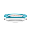 PLATO OVAL FRIGOVERRE 27X20CM.TAPA AZUL