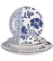 VAJILLA PORCELANA 18 PZ.COUPE SETA