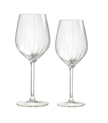 COPAS VIDRIO PLISSE. 6 + 6 UNIDADES