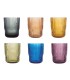 JUEGO 6 VASOS VIDRIO COLOR LYRIC 28 CL.