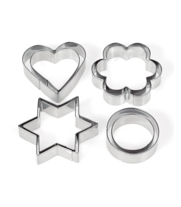 JGO. 8 CORTA GALLETAS INOX. SURTIDO