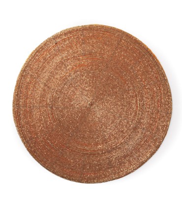 MANTEL INDIVIDUAL PERLINE DORADO 36 CM.