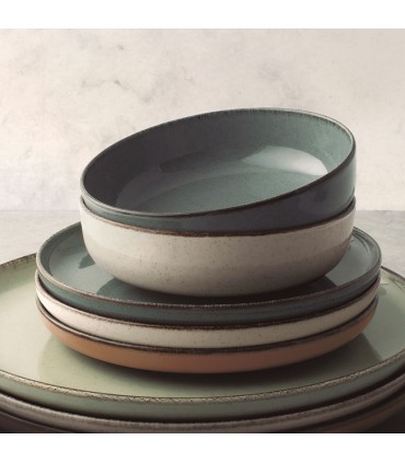 JGO.4 PLATOS LLANOS PEARL 27CM. SURTIDOS