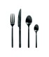 CUBERTERIA INOX.24 PZ. PULSE NEGRO OPACO