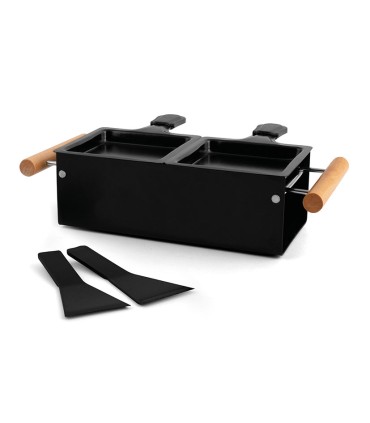 RACLETTE 2 COMPARTIM.C/ESPATULAS NYLON