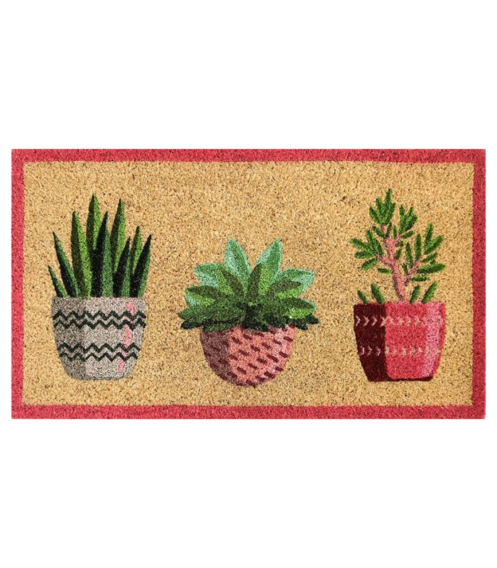 FELPUDO COCO BLANCO MACETAS 40X70 CM.