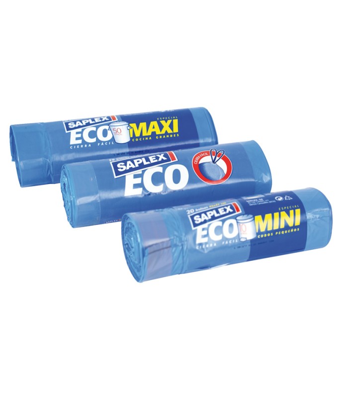 BOLSAS BASURA ECO MINI 45X47CM.20UN