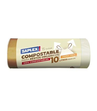 BOLSAS BASURA COMPOST 45X44CM.15 UN