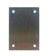 PLACA CIEGA INOX MATE 80X80