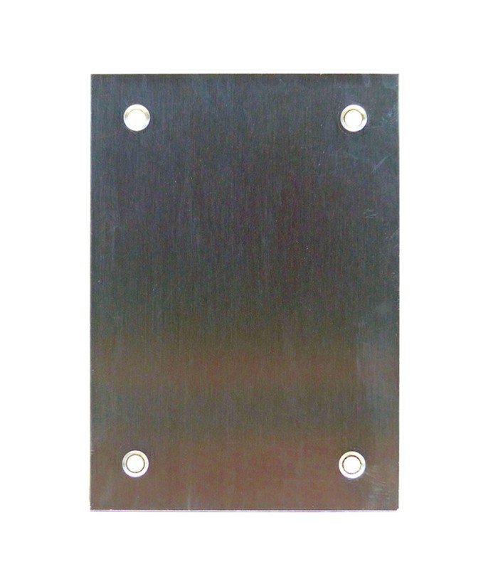 PLACA CIEGA INOX MATE 80X80