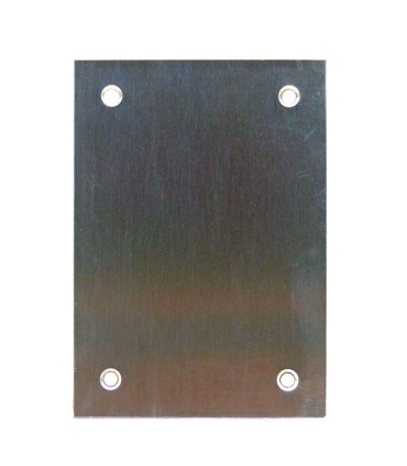 PLACA CIEGA INOX MATE 80X80