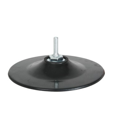 PLATO DE CAUCHO DIA.125MM.CON EJE RATIO