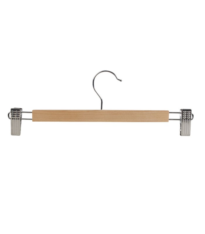 PERCHA MADERA 3UN.C/PINZAS METAL HABITEX