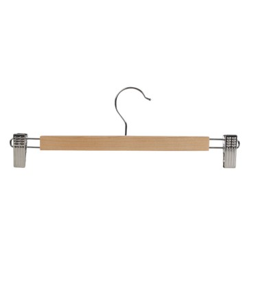 PERCHA MADERA 3UN.C/PINZAS METAL HABITEX