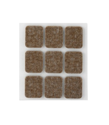 FIELTRO LANA ADH.29X23 MARRON BL 9 PIEZA