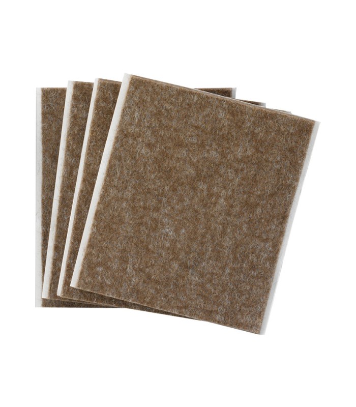 FIELTRO ADHES. 100X85 MARRON BL.4 PIEZAS