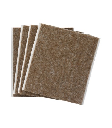 FIELTRO ADHES. 100X85 MARRON BL.4 PIEZAS