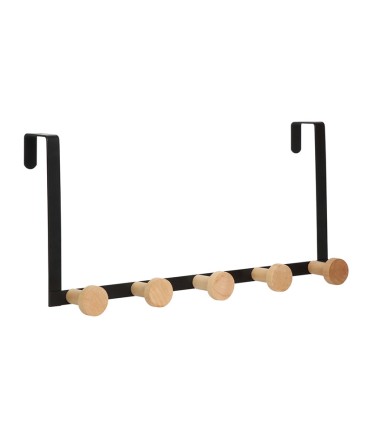 PERCHA METAL P/PUERTA 5 GANCHOS HABITEX