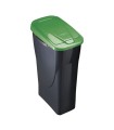 CUBO ECOBIN 25L. CON TAPA VERDE