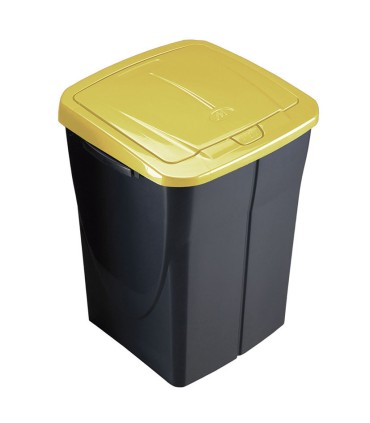 CUBO ECOBIN 45L. CON TAPA AMARILLA
