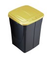 CUBO ECOBIN 45L. CON TAPA AMARILLA