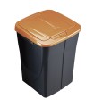 CUBO ECOBIN 45L. CON TAPA NARANJA