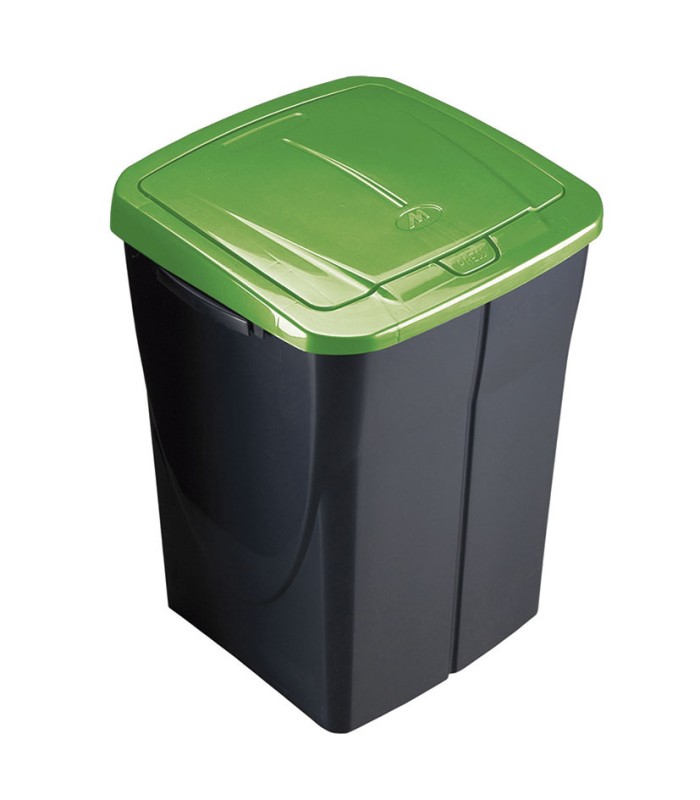 CUBO ECOBIN 45L. CON TAPA VERDE