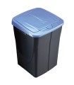 CUBO ECOBIN 45L. CON TAPA AZUL
