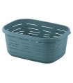 CESTA ROPA 48L.63X43X26CM.AZUL.SIGNATURE