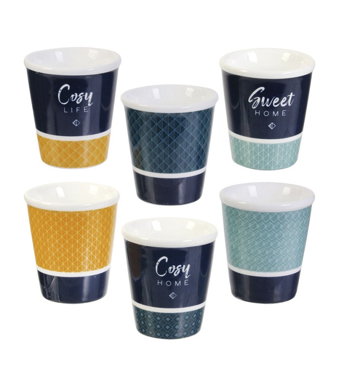 VASOS ESPRESSO. ESTUCHE 6 UNIDADES