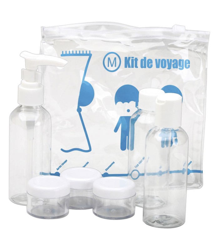 KIT DE VIAJE BOLSA 3 FRASCOS+3 BOTES