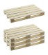 POSAVASOS PALE DE MADERA, 4 UN