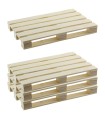 POSAVASOS PALE DE MADERA, 4 UN
