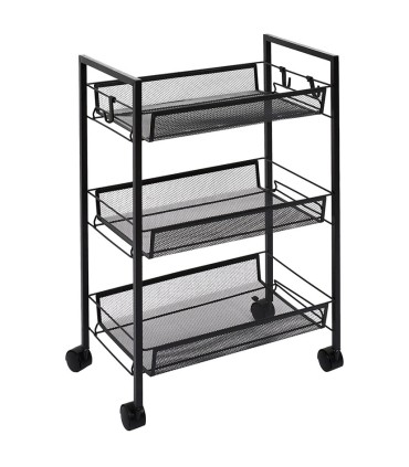 CARRITO CAMARERA C/RUEDAS 3 ALTURAS