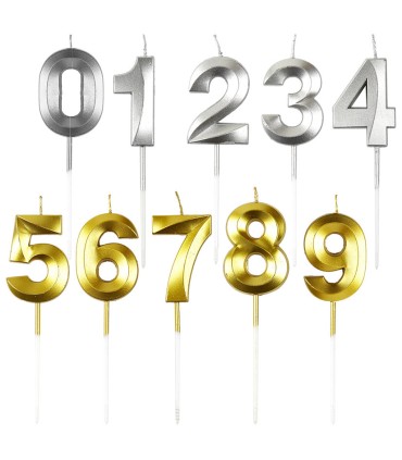 VELA CUMPLEAÑOS NUMEROS DISPLAY 24 UN.
