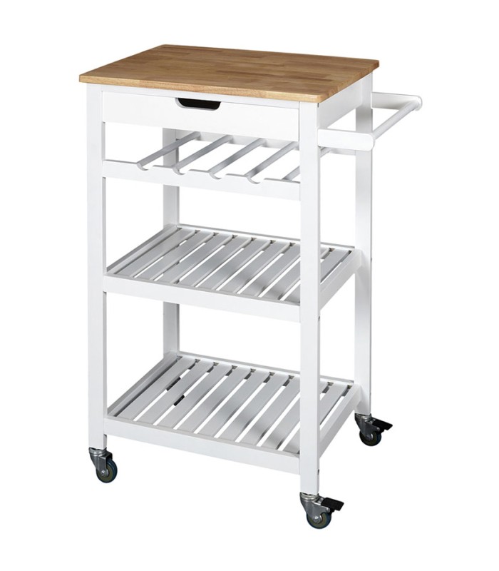 CARRITO AUXILIAR C/RUEDAS BLANCO