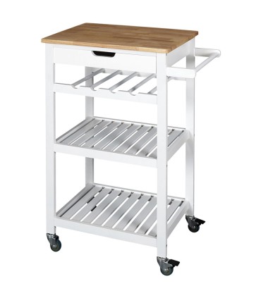 CARRITO AUXILIAR C/RUEDAS BLANCO