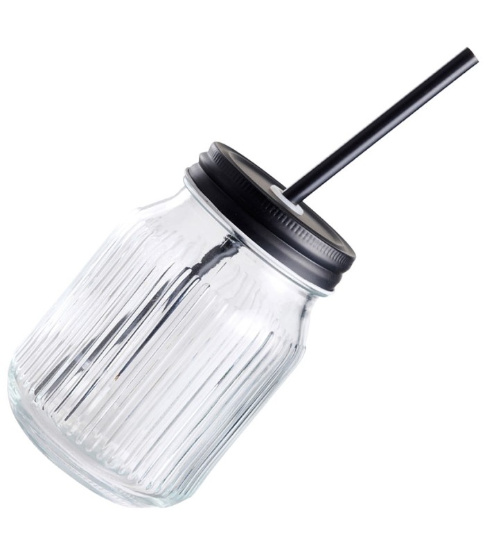 VASO 450 ML CON TAPA Y PAJITA