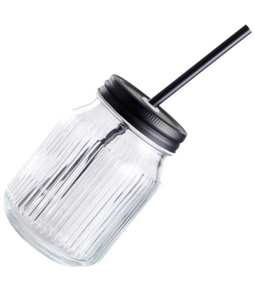 VASO 450 ML CON TAPA Y PAJITA