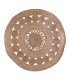 ALFOMBRA YUTE DIAMETRO 90 CM.