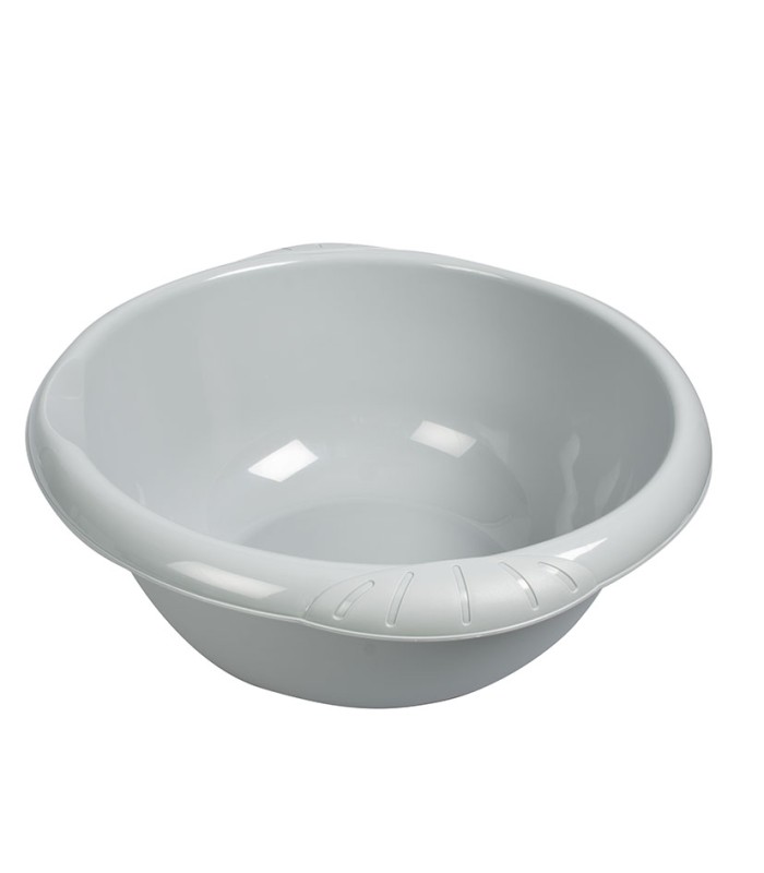BARREÑO REDONDO 42CM. GRIS CLARO HABITEX