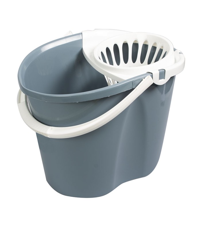 CUBO 15L.C/ESCURRIDOR GRIS AZUL HABITEX