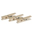 PINZAS ROPA. PACK 24 PZAS. MADERA