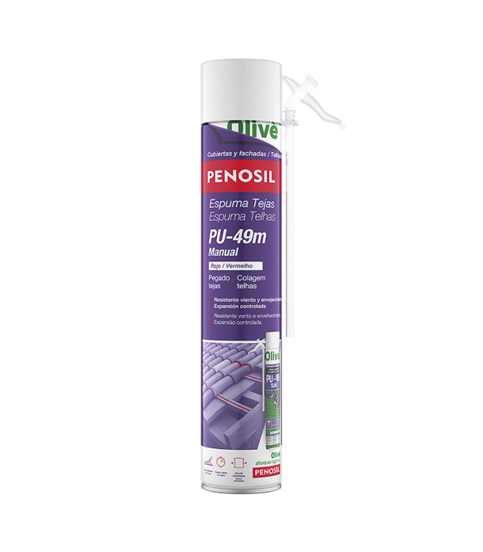 ESPUMA AE.TEJAS PU-49.ROJA 750 ML.