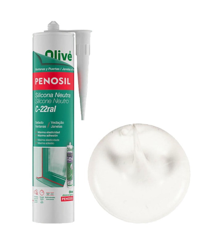 SILICONA NEUTRA C-22 BLANCO PVC 300ML